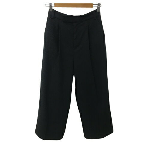 【中古】アーバンリサーチ ドアーズ URBAN RESEARCH DOORS パンツ ワイド ロング タック ウエストゴム 無地 36 黒 ブラック レディース 【ベクトル 古着】 250512 【中古】アーバンリサーチ ドアーズ URBAN RESEARCH DOORS パンツ ワイド ロング タック ウエストゴム 無地 36 黒 ブラック レディース 【ベクトル 古着】 250512