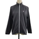 【中古】チャンピオン CHAMPION ジャケット ジャージ スポーツウェア スタンドカラー ジップアップ ロゴ プリント ライン 長袖 M グレー ピンク レ...