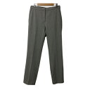 【中古】ザラ ZARA パンツ テーパード ロング センタープレス ウエストゴム スリット USA M グレー 茶 ブラウン レディース 【ベクトル 古着】 250206