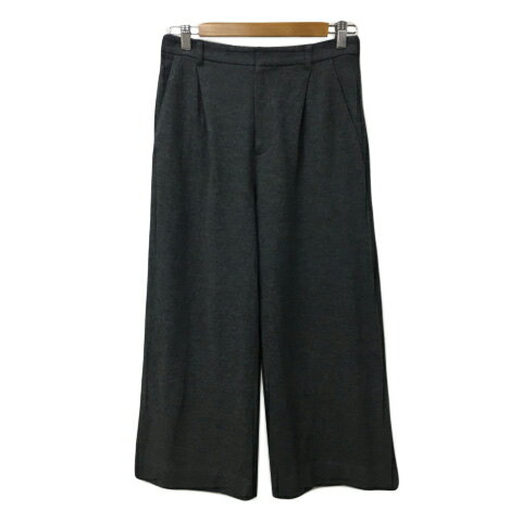 【中古】アンタイトル UNTITLED パンツ ワイド ストレート ガウチョ クロップド タック 無地 ウール 2 グレー レディース 【ベクトル 古着】 250325 【中古】アンタイトル UNTITLED パンツ ワイド ストレート ガウチョ クロップド タック 無地 ウール 2 グレー レディース 【ベクトル 古着】 250325