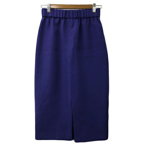 【中古】ノーブル NOBLE スカート タイト ロング ウエストゴム 無地 スリット 38 紫 パープル レディース 【ベクトル 古着】 250311