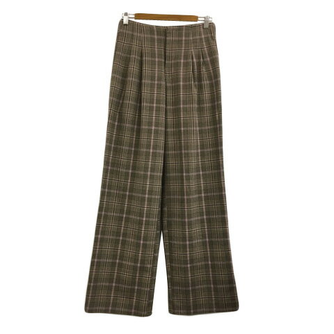 【中古】ザラ ZARA パンツ ワイド ロング チェック ハイウエスト タック USA S ベージュ 黒 ブラック レディース 【ベクトル 古着】 250317 【中古】ザラ ZARA パンツ ワイド ロング チェック ハイウエスト タック USA S ベージュ 黒 ブラック レディース 【ベクトル 古着】 250317