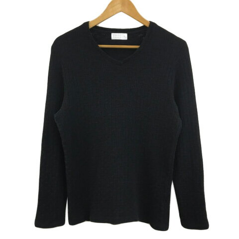 【中古】グランフェイズ GRAND PHASE セーター ニット プルオーバー Vネック 無地 長袖 M 黒 ブラック メンズ 【ベクトル 古着】 250401