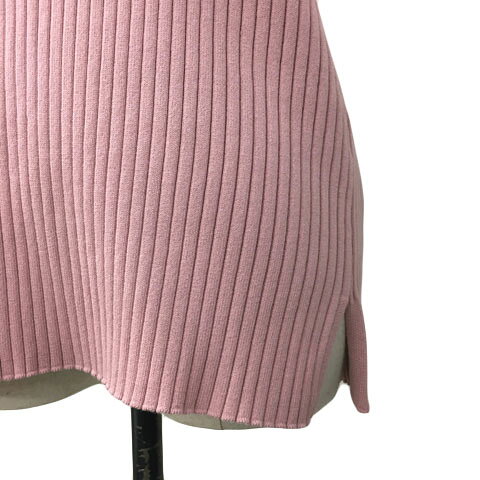 【中古】ミラオーウェン Mila Owen カットソー ニット プルオーバー クルーネック リブ スリット ノースリーブ 0 ピンク レディース 【ベクトル 古着】 250516 vectorpremium-18472123 ブランド古着ベクトルプレミアム店 サンプル画像3
