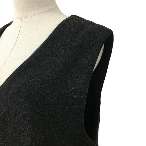 【中古】ビームスハート BEAMS HEART ワンピース Iライン ロング Vネック 無地 ノースリーブ FREE グレー レディース 【ベクトル 古着】 250515