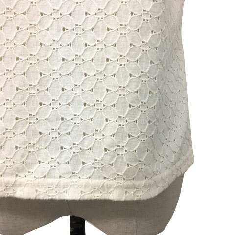 【中古】ロペピクニック ROPE Picnic カットソー ブラウス プルオーバー ラウンドネック ラメ レース 半袖 38 白 ベージュ ホワイト レディース 【ベクトル 古着】 250626 vectorpremium-18546008 ブランド古着ベクトルプレミアム店 サンプル画像3