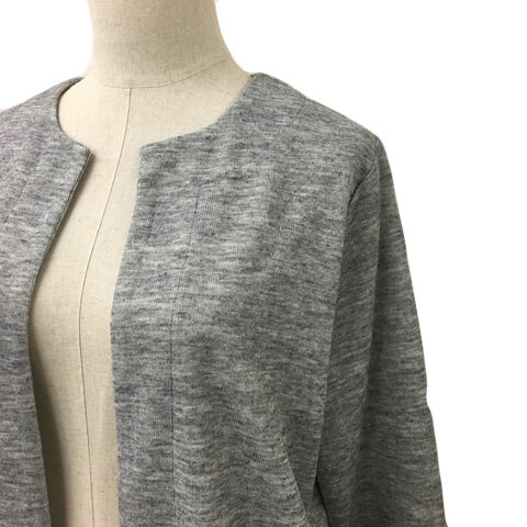 【中古】ロペピクニック ROPE Picnic カーディガン ニット ロング ノーカラー 前開き メランジ 長袖 F グレー レディース 【ベクトル 古着】 250717 vectorpremium-18555007 ブランド古着ベクトルプレミアム店 サンプル画像2
