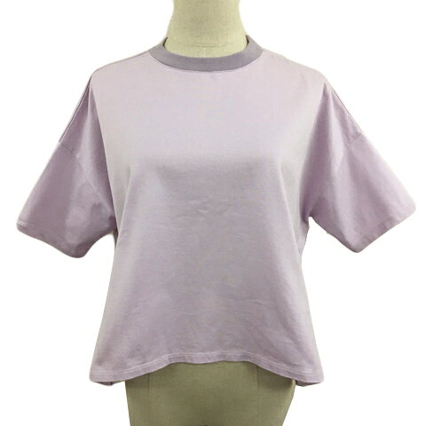 Plain - 【中古】ステュディオス STUDIOUS カットソー Tシャツ ラウンドネック プルオーバー 無地 半袖 0 紫 ピンク パープル レディース 【ベクトル 古着】 250909