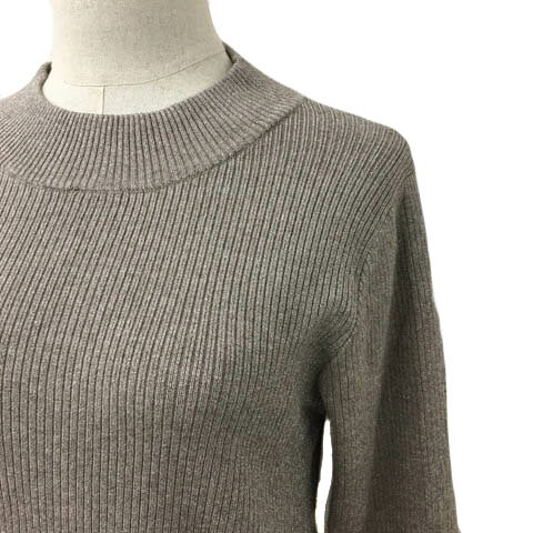 【中古】グローバルワーク GLOBAL WORK セーター ニット プルオーバー モックネック ラメ リブ 無地 長袖 L ベージュ グレー レディース 【ベクトル 古着】 260126 vectorpremium-18887327 ブランド古着ベクトルプレミアム店 サンプル画像2