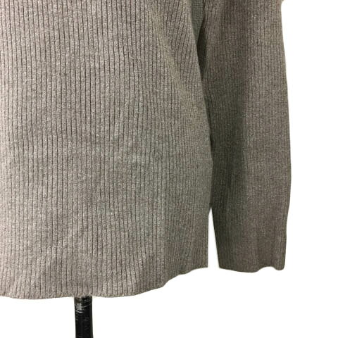 【中古】グローバルワーク GLOBAL WORK セーター ニット プルオーバー モックネック ラメ リブ 無地 長袖 L ベージュ グレー レディース 【ベクトル 古着】 260126 vectorpremium-18887327 ブランド古着ベクトルプレミアム店 サンプル画像3