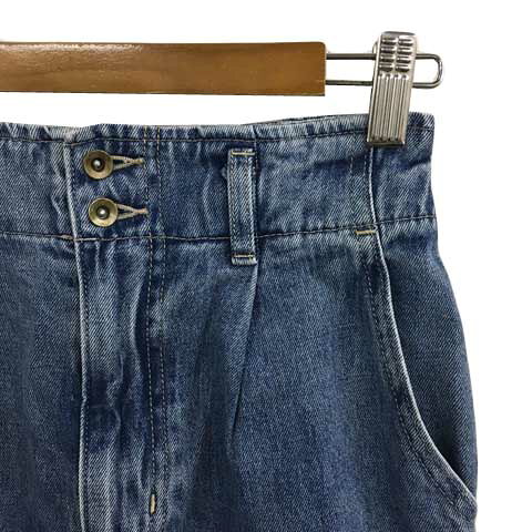 【中古】グローバルワーク GLOBAL WORK パンツ デニム ジーンズ ワイド ロング ハイウエスト ウエストゴム ジップフライ M 青 紺 ブルー ネイビー レディース 【ベクトル 古着】 260924 vectorpremium-19473475 ブランド古着ベクトルプレミアム店 サンプル画像2