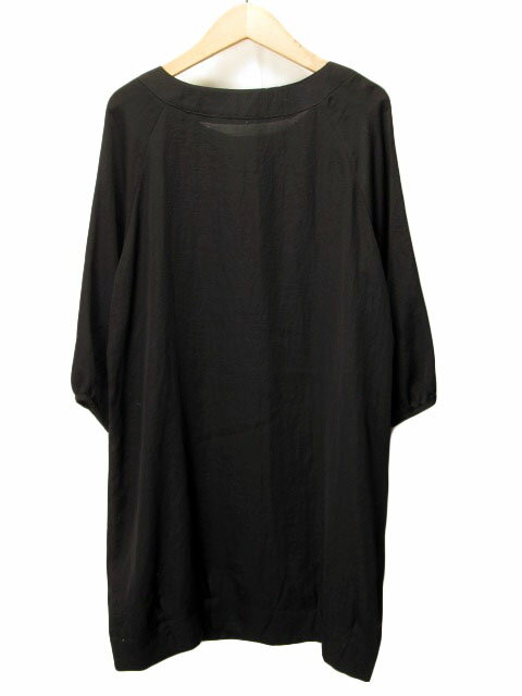 【中古】リミテッドエディション LIMITED EDITION ワンピース チュニック ドット 五分袖 38 黒 レディース 【ベクトル 古着】 210208 ベクトルプレミアム店