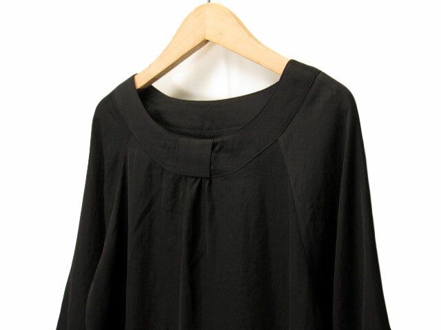 【中古】リミテッドエディション LIMITED EDITION ワンピース チュニック ドット 五分袖 38 黒 レディース 【ベクトル 古着】 210208 ベクトルプレミアム店