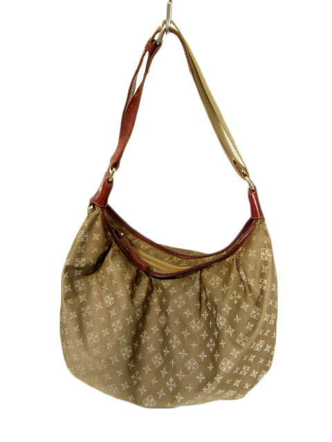 【中古】 ラシット RUSSET バッグ ワンショルダー ナイロン レザー ベージュ レディース 【ベクトル 古着】 190620