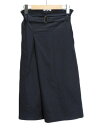 【中古】メルローズ クレール melrose CLAIRE モダールレーヨンストレッチスカート ベルト 3 紺 ネイビー レディース 【ベクトル 古着】 220331