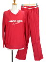 【中古】マリクレール MARIE CLAIRE sport セットアップ ジャージ Vネック メッシュ パンツ ライン M 赤 レッド レディース 【ベクトル ...