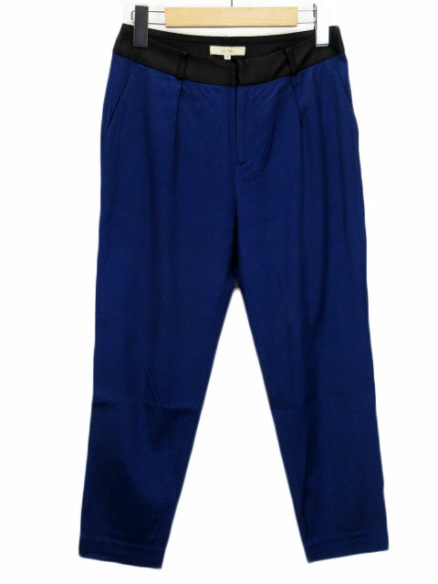 Capri Pants - 【中古】デプレ DES PRES トゥモローランド パンツ テーパード タック ストレッチ 00 青 ブルー レディース 【ベクトル 古着】 221002