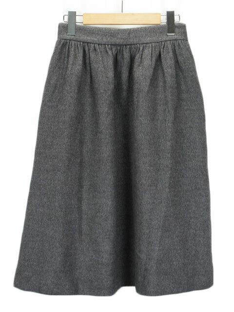 【中古】ザラウーマン ZARA WOMAN スカート フレア ギャザー XS グレー レディース 【ベクトル 古着】 221020