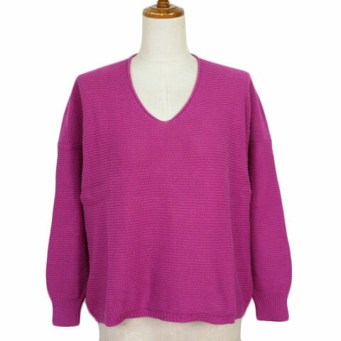 【中古】チャオパニック ティピー CIAOPANIC TYPY ウォッシャブル抜き襟ニット ONE ピンク レディース ..