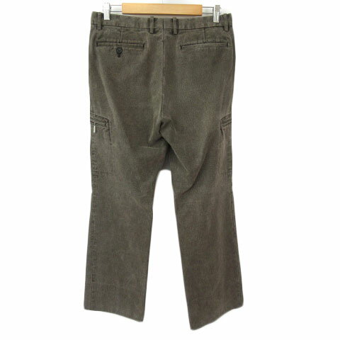【中古】マウリツィオ バルダサーリ MAURIZIO BALDASSARI パンツ ストレート カーゴ 48 茶 カーキ メンズ 【ベクトル 古着】 241018