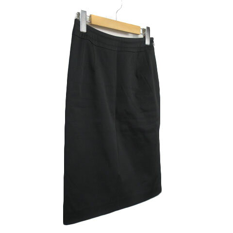 【中古】エフデ ef-de スカート タイト スリット ストレッチ 黒 ブラック レディース 【ベクトル 古着】 210418