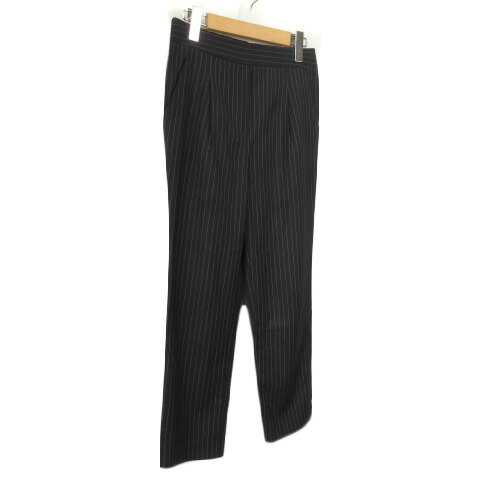 【中古】ジョルジュレッシュ GEORGES RECH ピンストライプテーパードパンツ 36 紺 ネイビー レディース 【ベクトル 古着】 210619