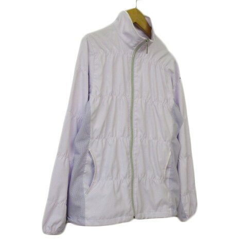 【中古】エレッセ ellesse ジャケット ジップアップ ギャザー メッシュ M 紫 ラベ...