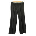 【中古】コムサデモード COMME CA DU MODE パンツ ストライプ センタープレス ウール 9 黒 ブラック レディース 【ベクトル 古着】 2206...