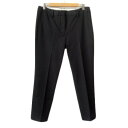 【中古】ランズエンド LANDS' END パンツ テーパード センタープレス 80 黒 ブラック レディース 【ベクトル 古着】 220925(4)