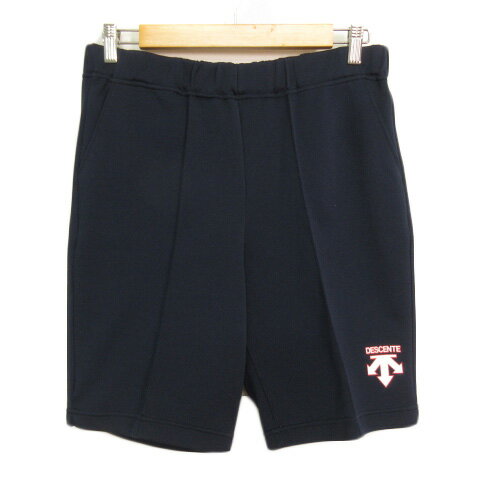 【中古】デサント DESCENTE ヴィンテージ ハーフパンツ ショート ジャージ O 紺 ネイビー メンズ 【ベクトル 古著】 220928