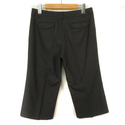 【中古】ニューヨーカー NEWYORKER パンツ クロップド ウール 11 グレー レディース 【ベクトル 古着】 230226