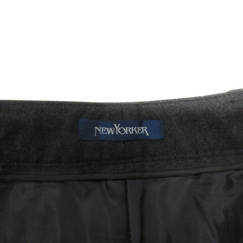 【中古】ニューヨーカー NEWYORKER パンツ クロップド ウール 11 グレー レディース 【ベクトル 古着】 230226