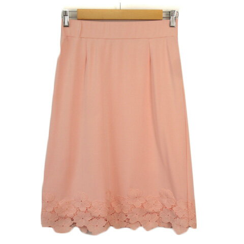 オットー コレクション OTTO collection スカート レース ジャージー M サーモンピンク レディース 230226