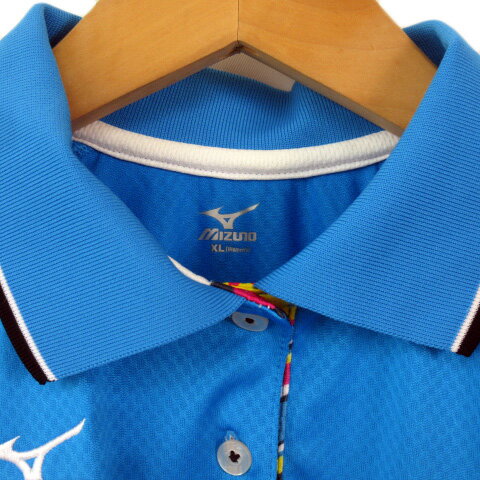 【中古】ミズノ MIZUNO ソフトテニス ゲームシャツ XL青 ブルー レディース 【ベクトル 古着】 230411 3
