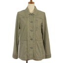 【中古】エディーバウアー EDDIE BAUER ジャケット ミリタリー コットン PS カーキ レディース 【ベクトル 古着】 230518