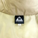 【中古】ルコックスポルティフ le coq sportif ジャケット コート 中綿 ライン L ベージュ メンズ 【ベクトル 古着】 230820