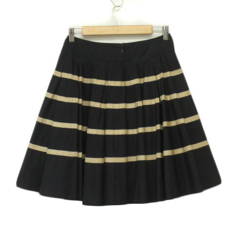 【中古】ロイスクレヨン Lois CRAYON スカート フレア タック テープ M 紺 ネイビー レディース 【ベクトル 古着】 231022