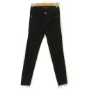 【中古】ザラ トラファルック ZARA Trafaluc パンツ スキニー ストレッチ カットオフ 34 黒 ブラック レディース 【ベクトル 古着】 2402...
