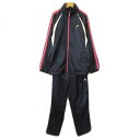 【中古】HEAD ヘッド セットアップ ジャージ ライン M 紺 ネイビー メンズ 【ベクトル 古着】 240313(4)
