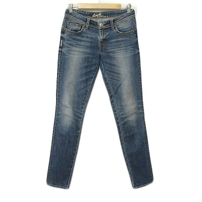 【中古】リーバイス Levi's パンツ ジーンズ デニム スキニー シンチバック 26 青 ブルー レディース 【ベクトル 古着】 240411