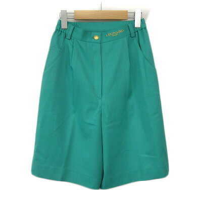 【中古】レオナールスポーツ LEONARD SPORT パンツ キュロット タック ウール 66-92 緑 グリーン レディース 【ベクトル 古着】 240523