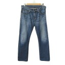 【中古】エドウィン EDWIN パンツ ジーンズ デニム ストレート 30 青 ブルー メンズ 【ベクトル 古着】 240609