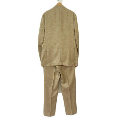 【中古】23区HOMME 23区オム スーツ ジャケット パンツ ヘリンボーン 48 ベージュ メンズ 【ベクトル 古着】 240602