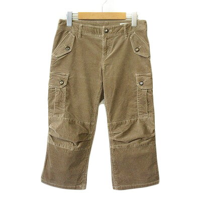 Corduroy - 【中古】エムケー ミッシェルクラン MK MICHEL KLEIN パンツ クロップド カーゴ コーデュロイ 40 ベージュ レディース 【ベクトル 古着】 240613