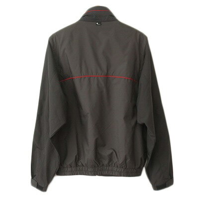 【中古】デサント DESCENTE GOLF ゴルフ ジャケット ブルゾン 中綿 M グレー 黒 ブラック メンズ 【ベクトル 古着】 240619