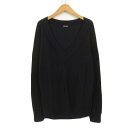 【中古】ズッカ zucca カットソー Vネック コットン ウール M 紺 ネイビー レディース 【ベクトル 古着】 240707