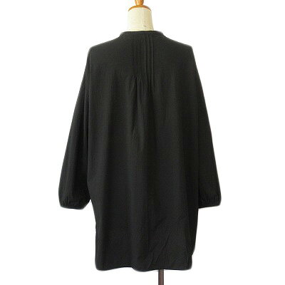 【中古】サマンサモスモス SM2 パイピングチュニック ブラウス F 黒 ブラック レディース 【ベクトル 古着】 240827