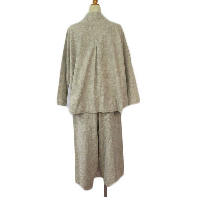 【中古】DIA-DORE ディアドレ スーツ セットアップ ジャケット パンツ M ベージュ レディース 【ベクトル 古着】 241010