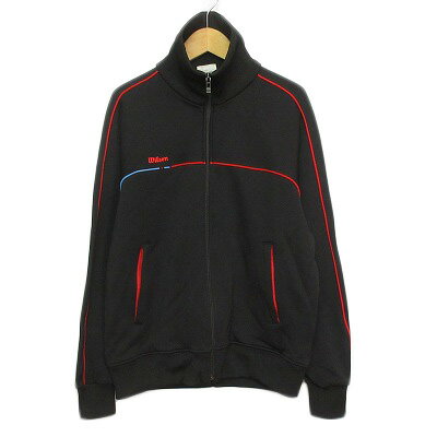 【中古】ウィルソン WILSON 90s トラックジャケット ジャージ L 黒 ブラック メンズ 【ベクトル 古着】 241024 【中古】ウィルソン WILSON 90s トラックジャケット ジャージ L 黒 ブラック メンズ 【ベクトル 古着】 241024