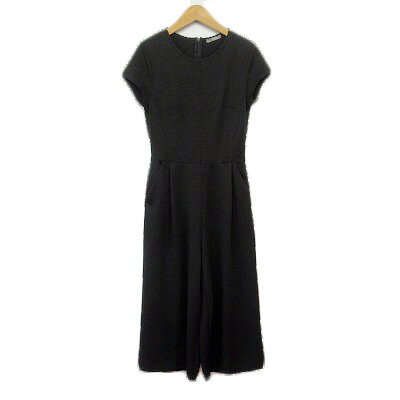 【中古】ザラ ZARA パンツ オールインワン ワイド 半袖 S 黒 ブラック レディース 【ベクトル 古着】 241107 【中古】ザラ ZARA パンツ オールインワン ワイド 半袖 S 黒 ブラック レディース 【ベクトル 古着】 241107